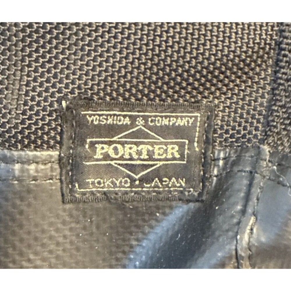 PORTER HEAT SLING SHOULDER BAG Nylon Leather Black Good Used Condition - Picture 4 of 16